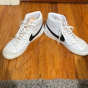 Nike Mid Blazer White Black Mens Size 11.5